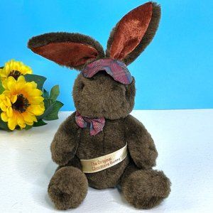 RARE Vintage MTY The Original‎ Chocolate Bunny Rabbit Plush Stuffed Animal Toy